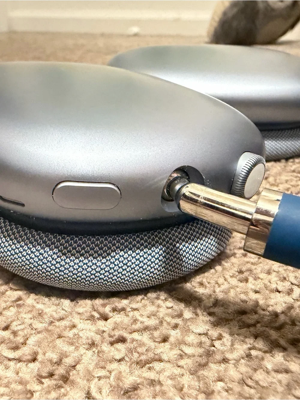 Apple AirPods Max with Blue Case and Blue Headband
